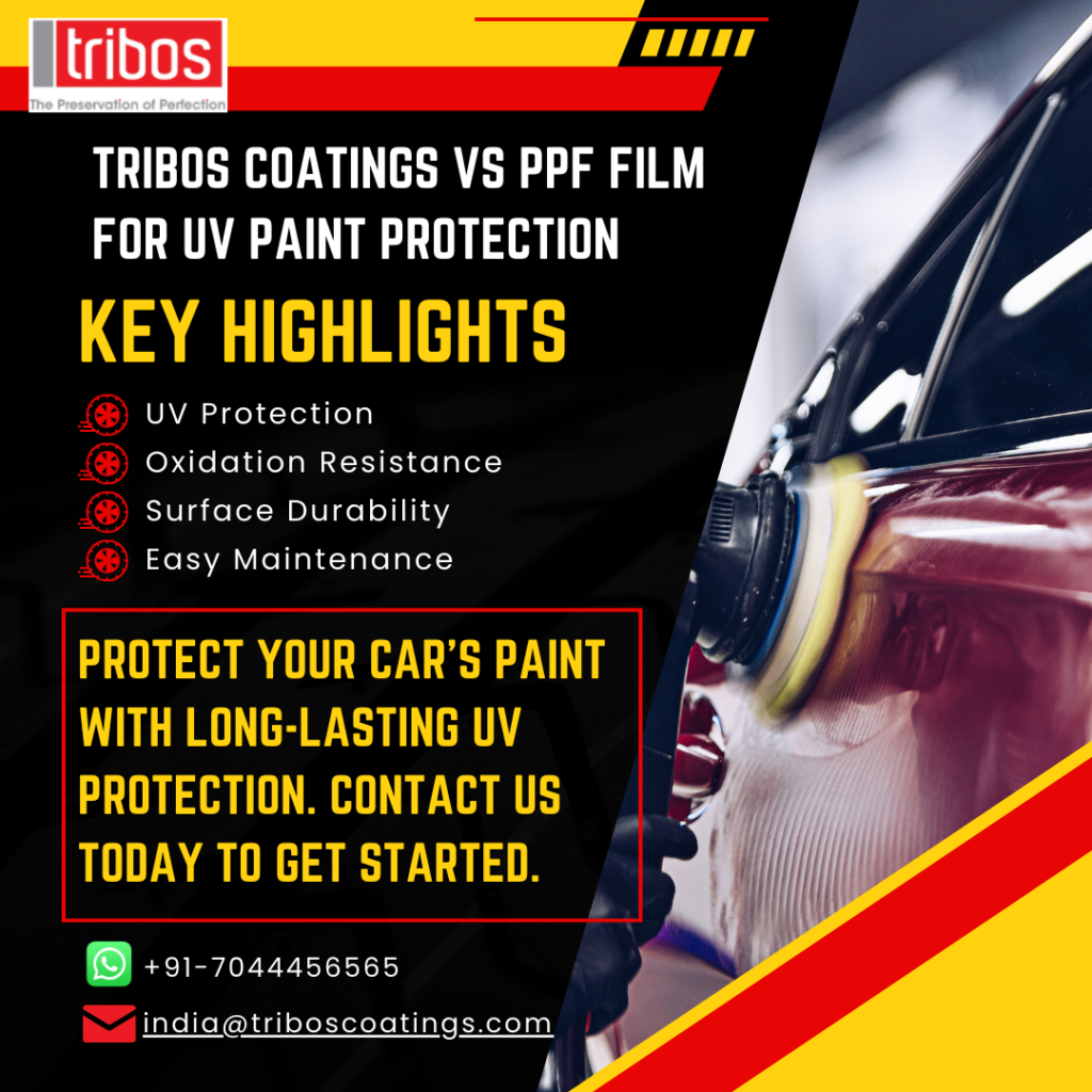 Tribos Coatings vs PPF Film for UV Paint Protection