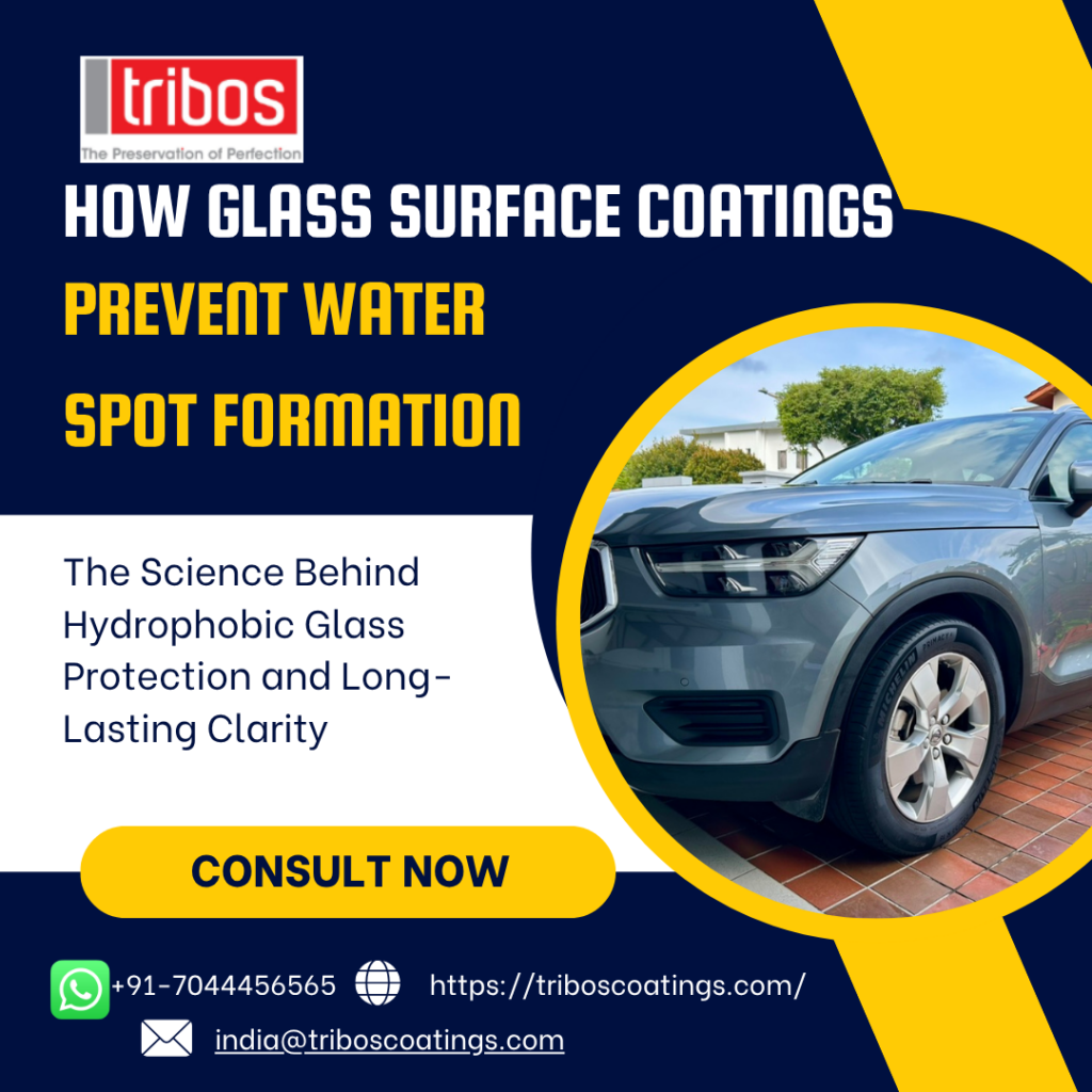 How Glass Surface Coatings Prevent Water Spot Formation